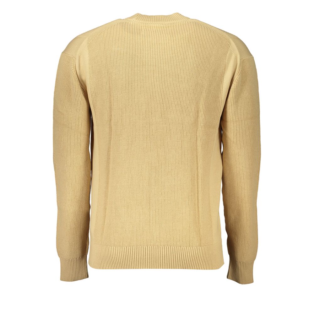 Calvin Klein Beige Cotton Sweater - Elegant Comfort for Every Occasion