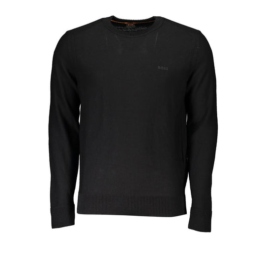 Hugo Boss Black Wool Sweater - Elegant Comfort