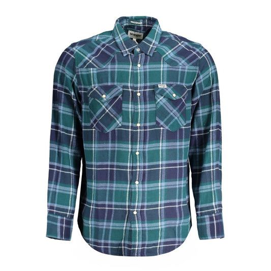 Wrangler Green Cotton Long Sleeve Shirt
