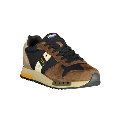 Blauer Brown Polyester Sneaker - Stylish Comfort for Active Lifestyles
