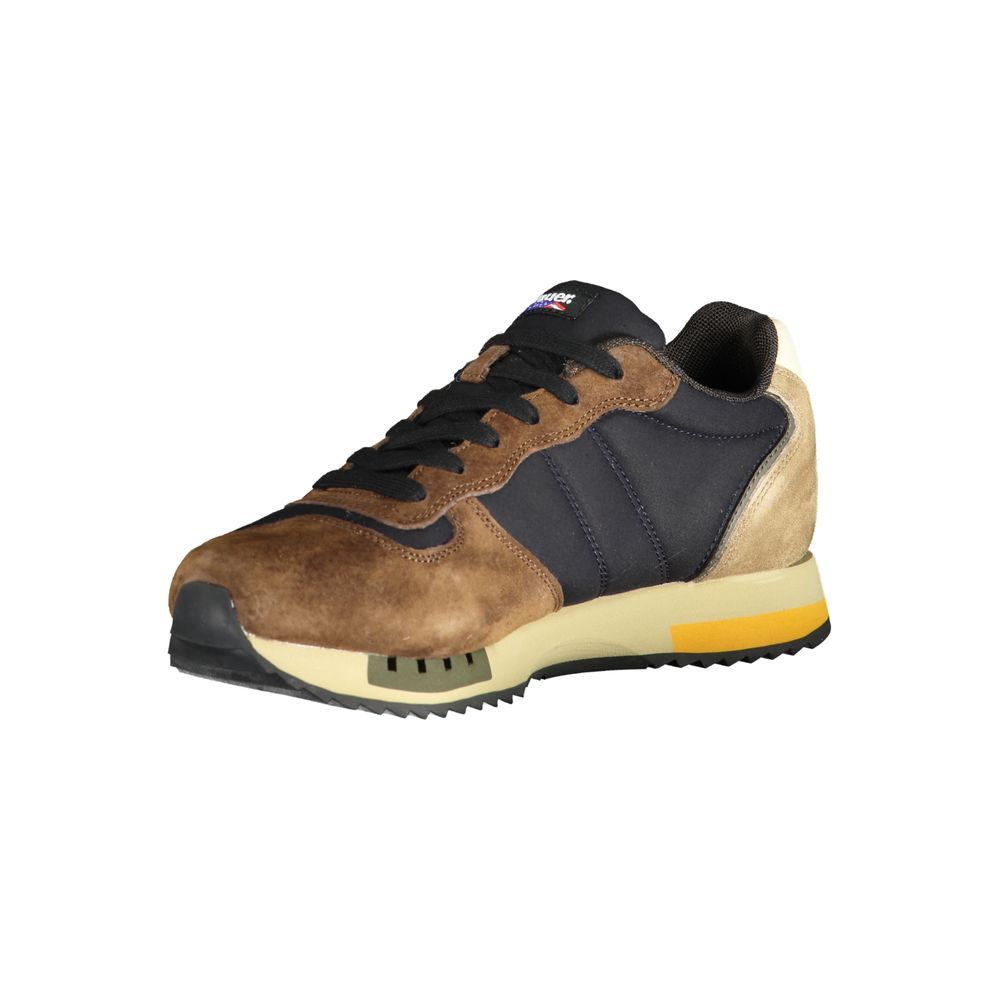 Blauer Brown Polyester Sneaker - Stylish Comfort for Active Lifestyles