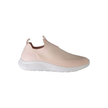 Fila Pink Polyester Sneakers - Stylish Elastic Sports Footwear