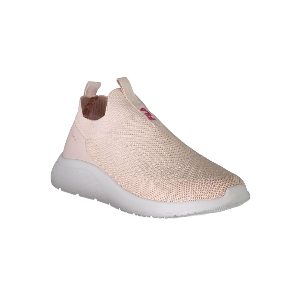 Fila Pink Polyester Sneakers - Stylish Elastic Sports Footwear