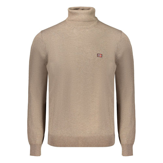 Norway 1963 Brown Polyester Turtleneck Sweater