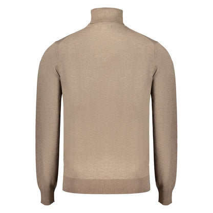 Norway 1963 Brown Polyester Turtleneck Sweater