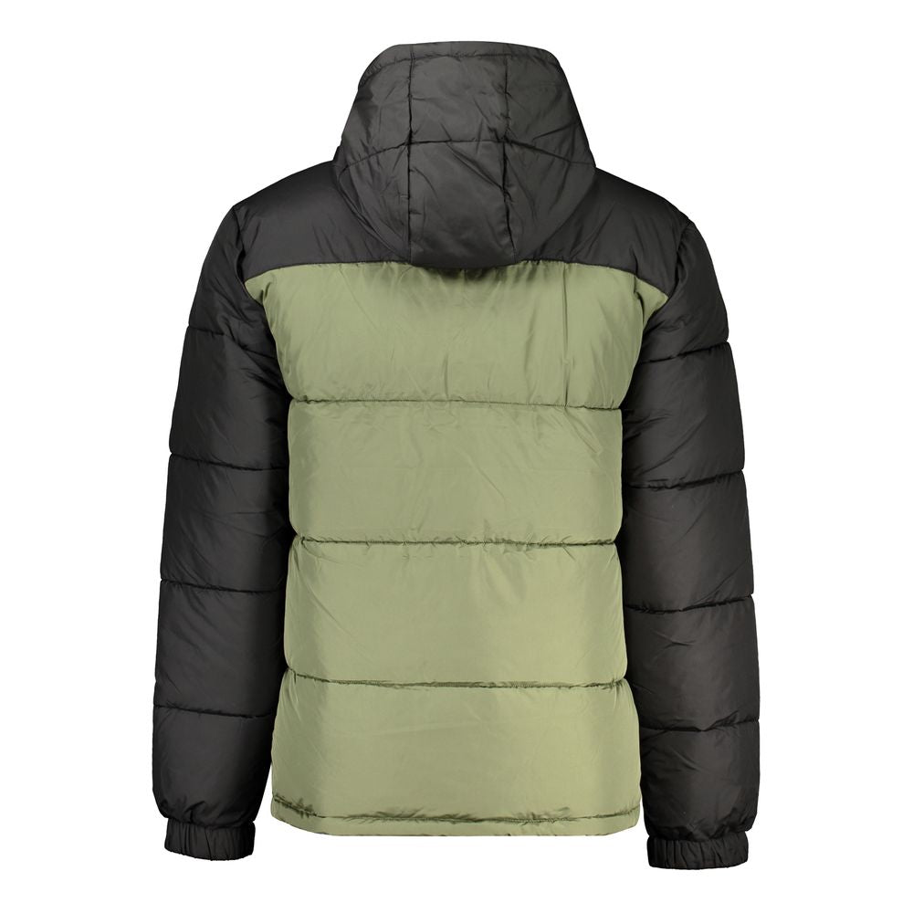 Fila Green Polyester Jacket with Hood