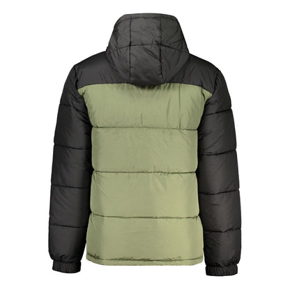 Fila Green Polyester Jacket with Hood