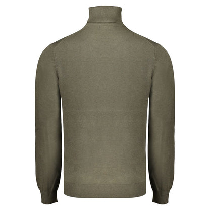 Norway 1963 Green Polyester Sweater: Turtleneck Style