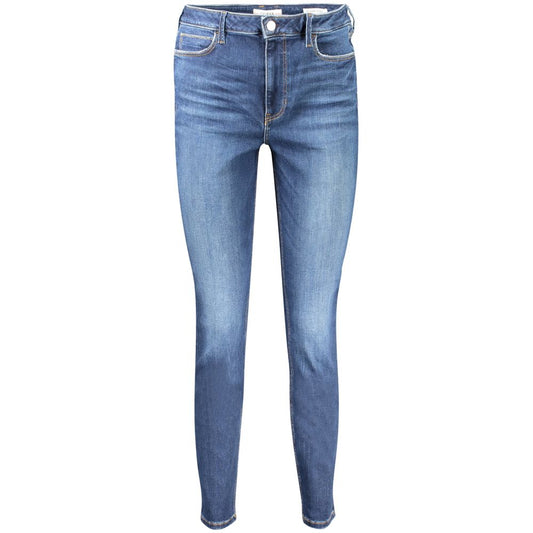 Guess Jeans Blue Cotton Skinny High Jeans