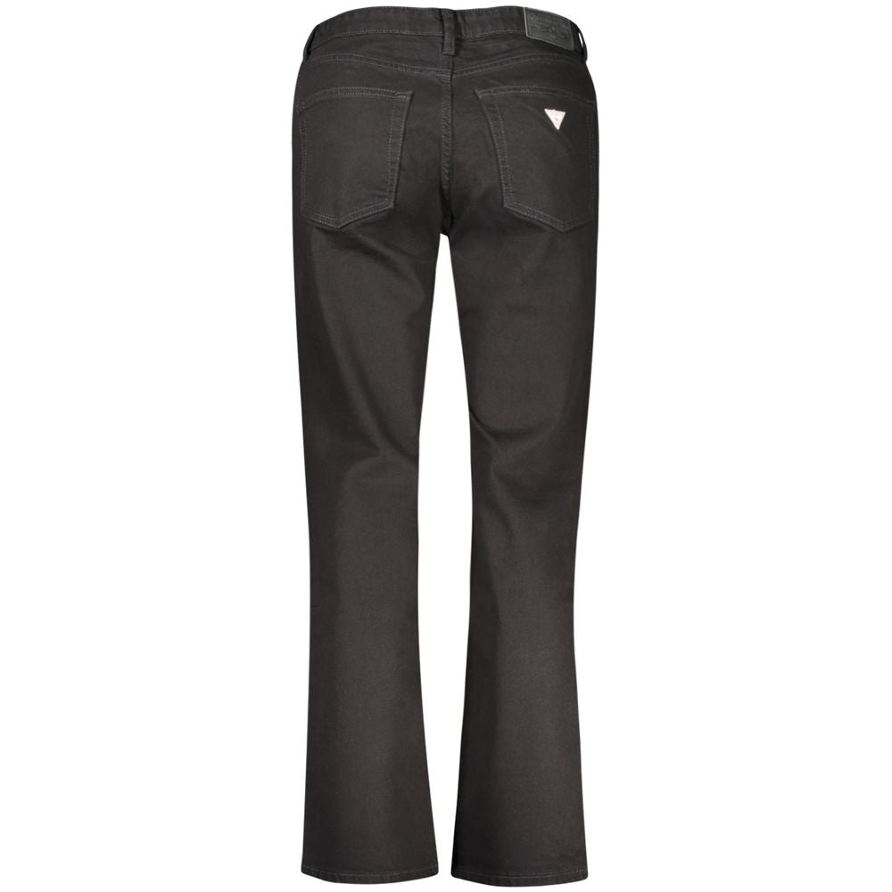 Guess Jeans Black Cotton Jeans & Pant - G08 Mid Rise Straight Fit