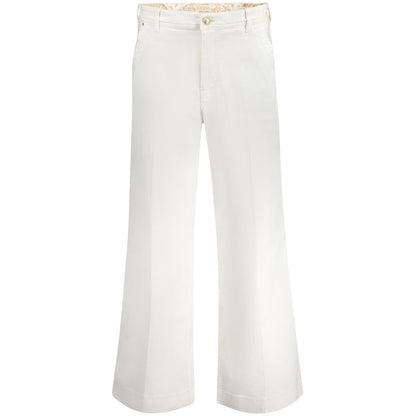 Guess Jeans White Cotton Jeans - Dakota Relaxed High