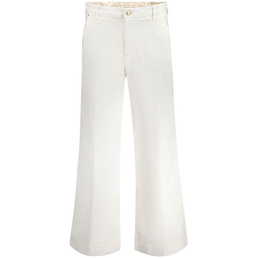 Guess Jeans White Cotton Jeans - Dakota Relaxed High