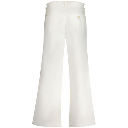 Guess Jeans White Cotton Jeans - Dakota Relaxed High
