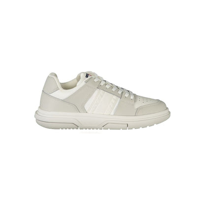 Tommy Hilfiger White Polyester Sneaker - Versatile Sports Shoe