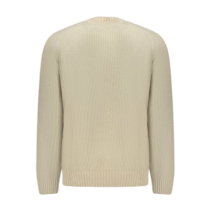 Hugo Boss Beige Cotton Long Sleeve Chenille Sweater