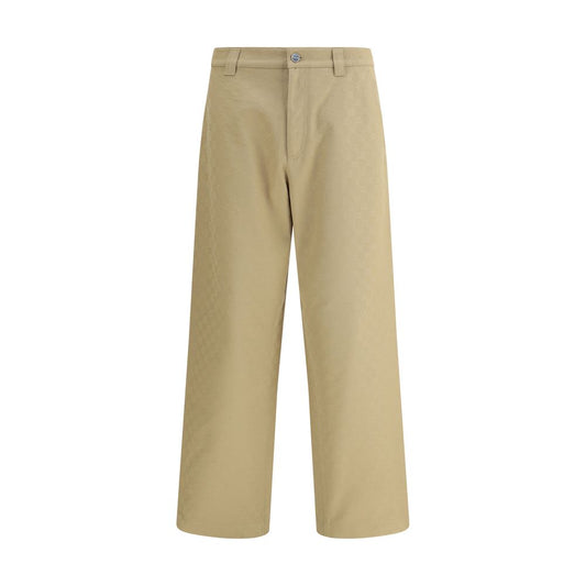 Gucci Cotton Pants with Distinctive GG Pattern