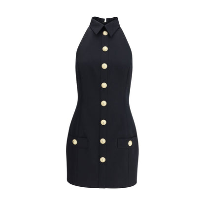 Balmain Sleeveless Short Dress - Structured Elegance Redefined