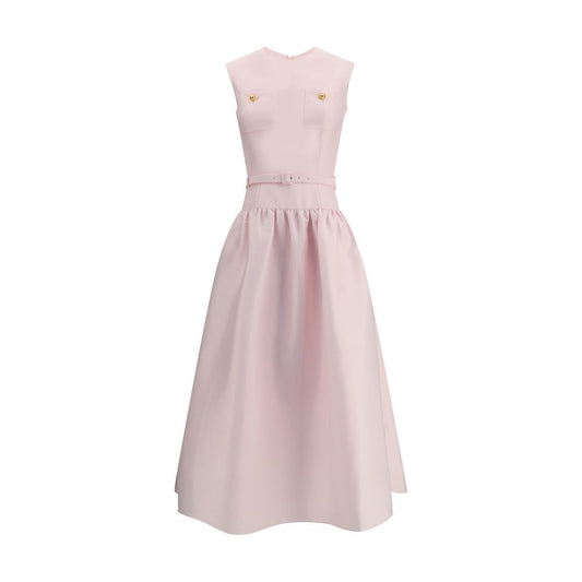 Self-Portrait Taffeta Pale Pink Maxi Dress