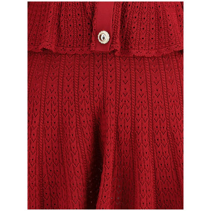 Self-Portrait Pointelle Knit Short Dress