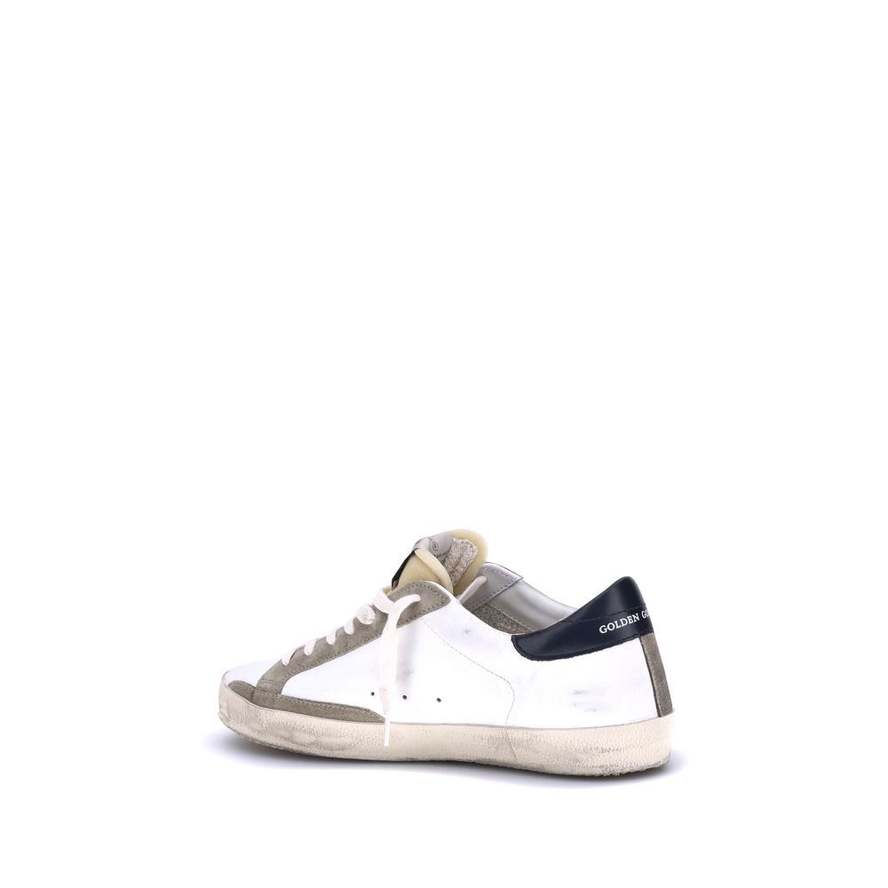 Golden Goose Super Star Sneakers - Midnight Blue Leather