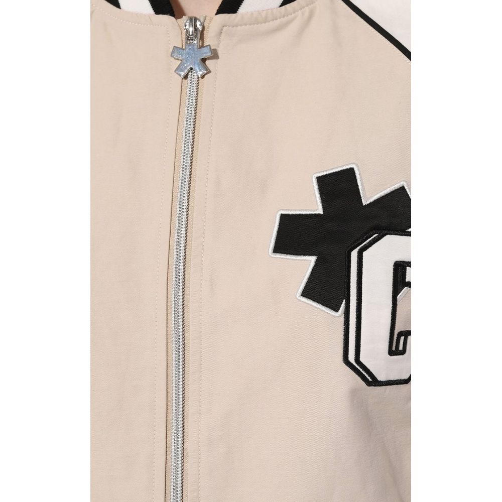 Comme Des Fuckdown Beige Cotton Bomber Jacket