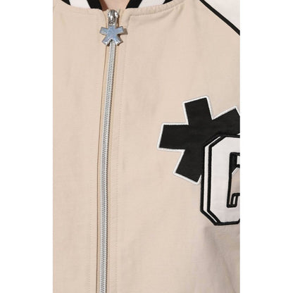 Comme Des Fuckdown Beige Cotton Bomber Jacket