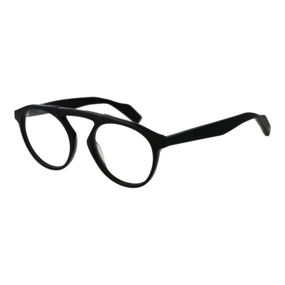Yohji Yamamoto Black Men's Optical Frames – Aviator Style, 50mm