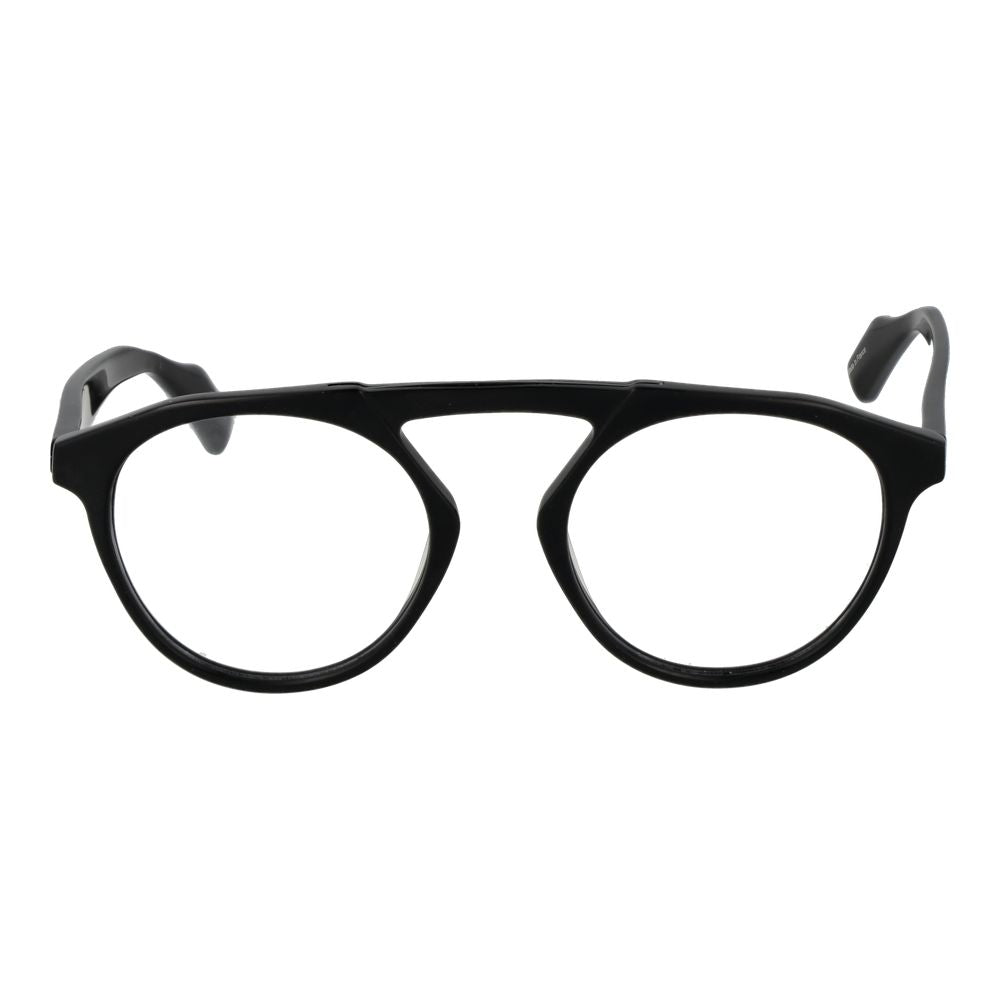 Yohji Yamamoto Black Men's Optical Frames – Aviator Style, 50mm