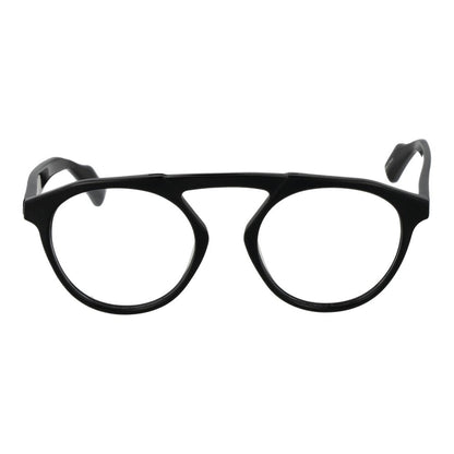 Yohji Yamamoto Black Men's Optical Frames – Aviator Style, 50mm