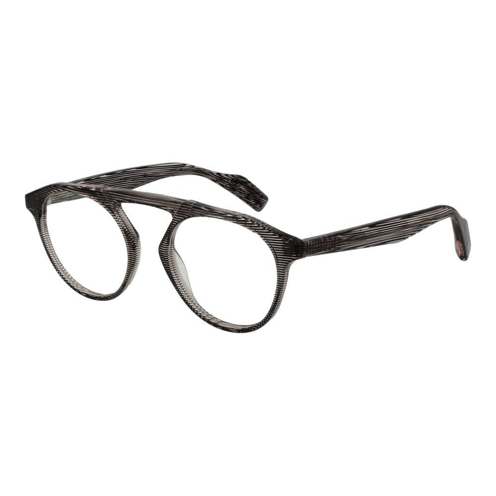 Yohji Yamamoto Men’s Optical Frames – Brown Aviator Style