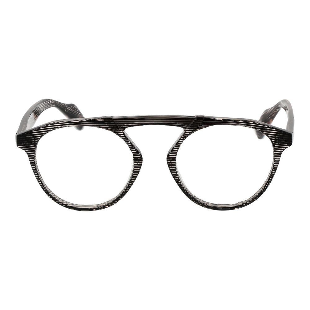 Yohji Yamamoto Men’s Optical Frames – Brown Aviator Style