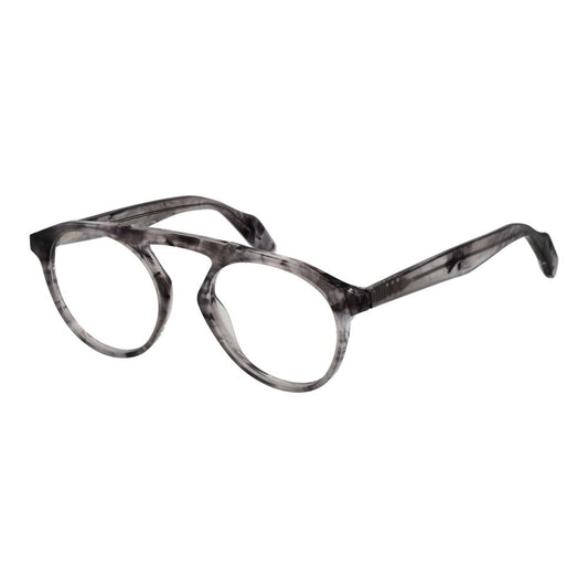 Yohji Yamamoto Men's Optical Frames – Grey Aviator Style, 50mm