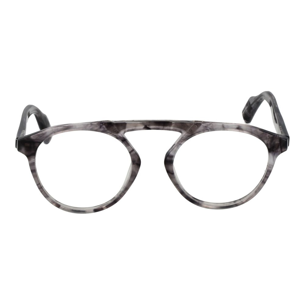 Yohji Yamamoto Men's Optical Frames – Grey Aviator Style, 50mm