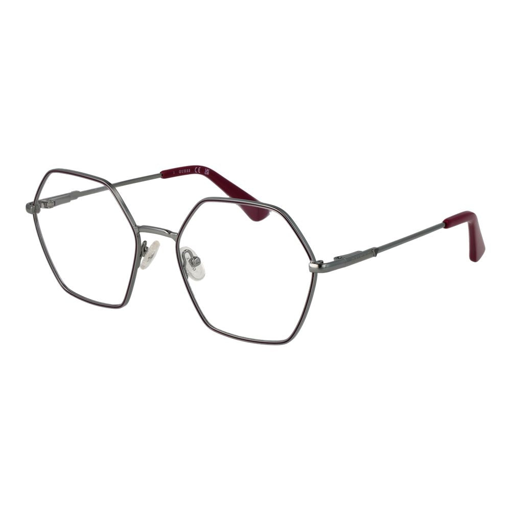 Guess Women's Silver Optical Frames – Square Full-Rim