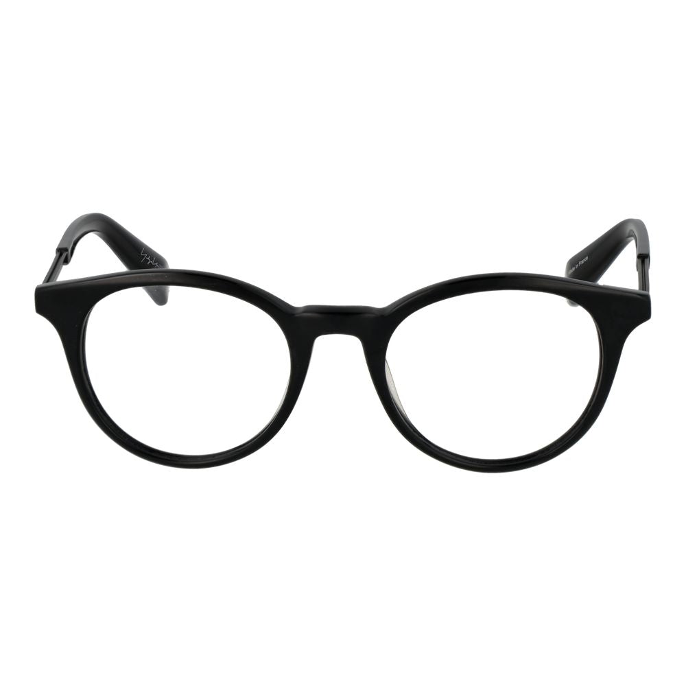 Yohji Yamamoto Men's Optical Glasses – Black Round Frame, 50mm