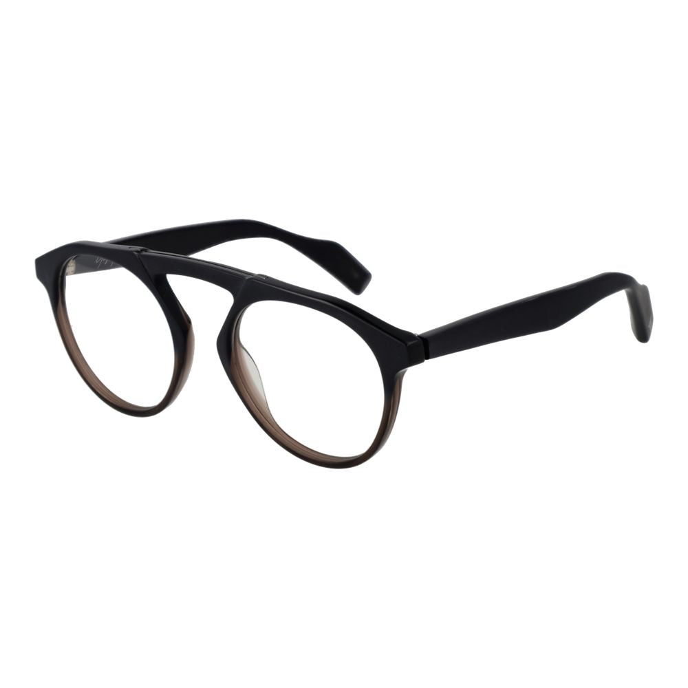 Yohji Yamamoto Men’s Optical Frames – Black Aviator Style