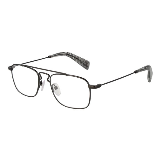 Yohji Yamamoto Gray Men’s Optical Frames – Rectangle Design, 51mm