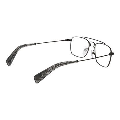 Yohji Yamamoto Men's Gunmetal Optical Glasses – Rectangle Frames