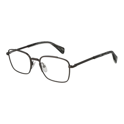 Yohji Yamamoto Men’s Optical Glasses – Gunmetal Rectangle Frame, 51mm