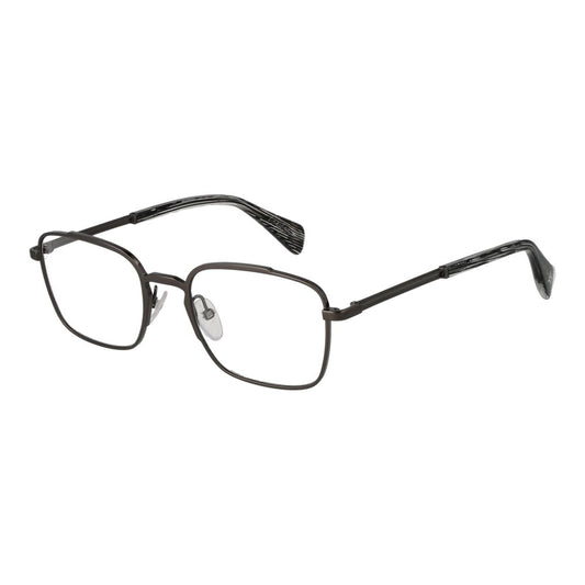 Yohji Yamamoto Men’s Optical Glasses – Gunmetal Rectangle Frame, 51mm