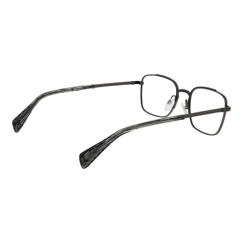 Yohji Yamamoto Men’s Optical Glasses – Gunmetal Rectangle Frame, 51mm
