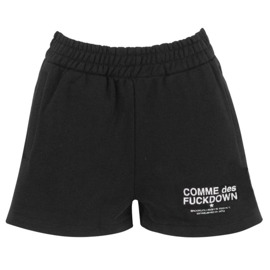 Comme Des Fuckdown Black Cotton Shorts