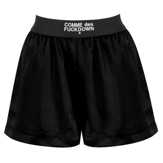 Comme Des Fuckdown Black Polyester Shorts