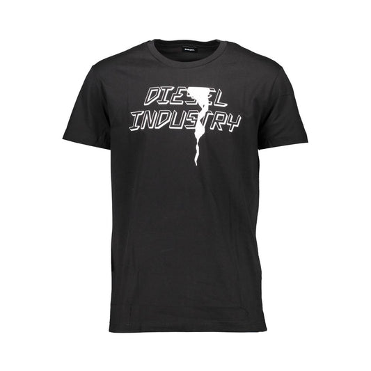 Diesel Black Cotton T-Shirt - Stylish Comfort for Every Occasion