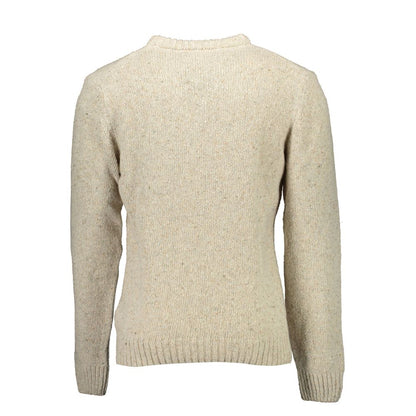 Gant Beige Wool Sweater - Elegance Meets Comfort