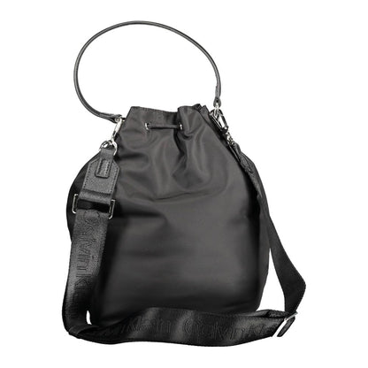 Calvin Klein Black Polyester Bucket Handbag