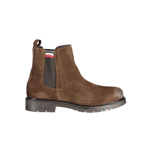 Tommy Hilfiger Brown Polyester Ankle Boot