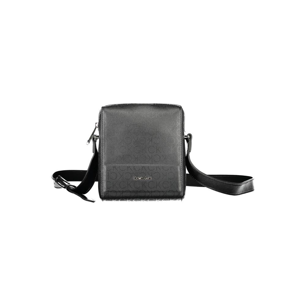 Calvin Klein Adjustable Black Polyester Shoulder Bag