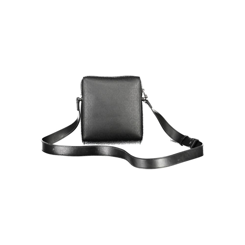 Calvin Klein Adjustable Black Polyester Shoulder Bag