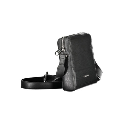 Calvin Klein Adjustable Black Polyester Shoulder Bag